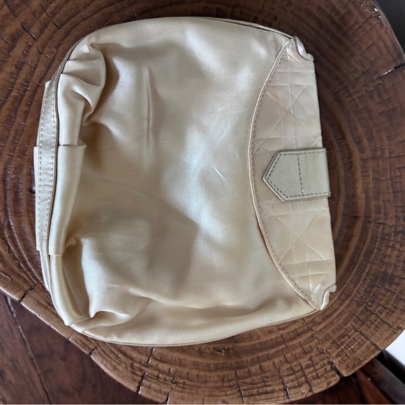 Dior Parfums Small Toiletry Bag Gold - Vintage Rare Authentic - Picture 2 of 9